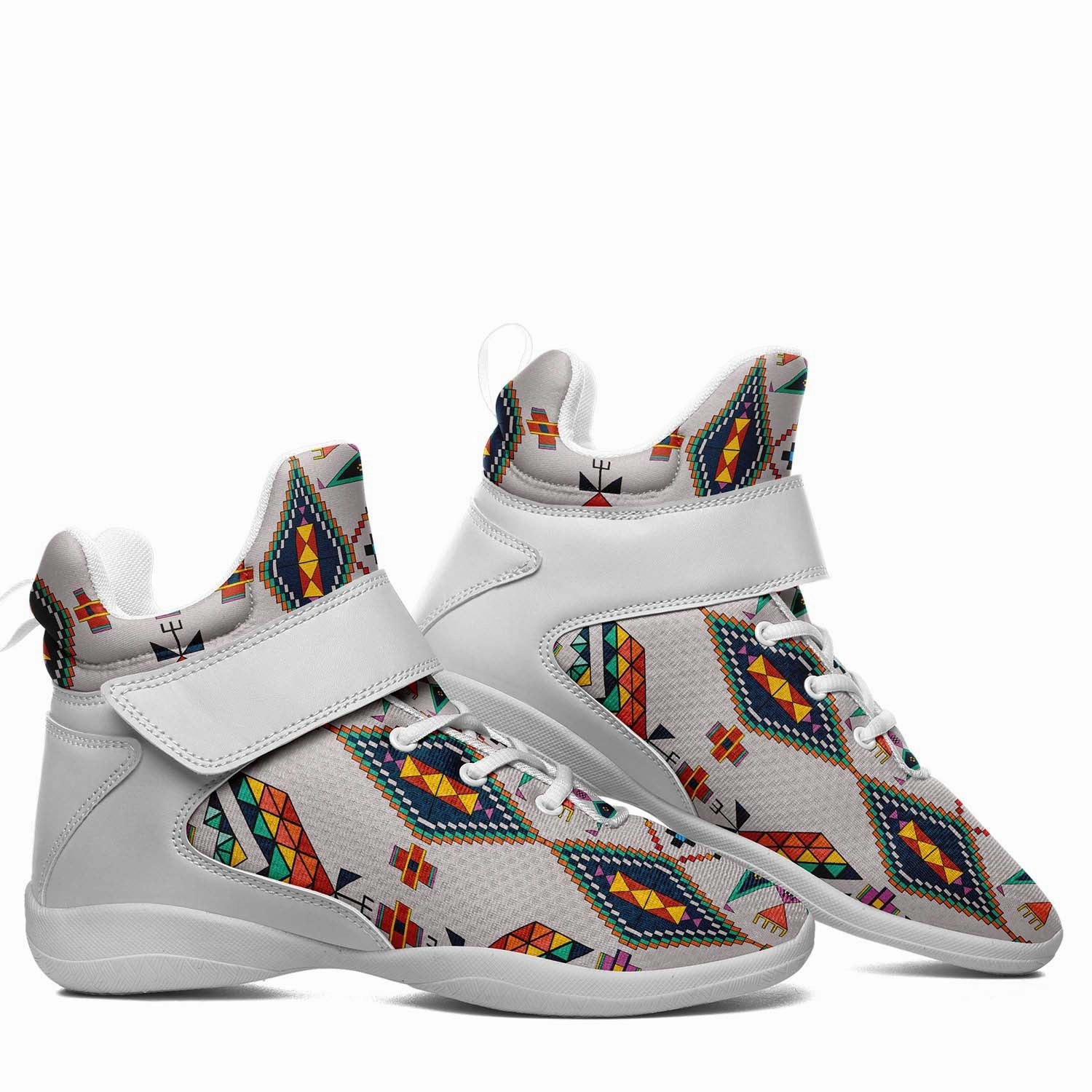 Travois Tipi Grey Ipottaa Basketball / Sport High Top Shoes - White Sole Basketball Shop Shoes