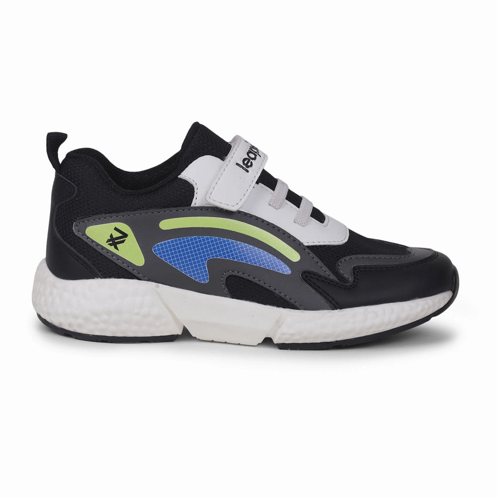 Running Shoes Stores Near Me Leap7x Black Sports Non Lacing Shoes For kids CARRY-07V By Liberty