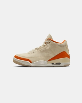 Nike Futbol Soccer Shoes Jordan Women's Air Jordan 3 Retro "Starfish" Fossil Grey/Starfish-Sail