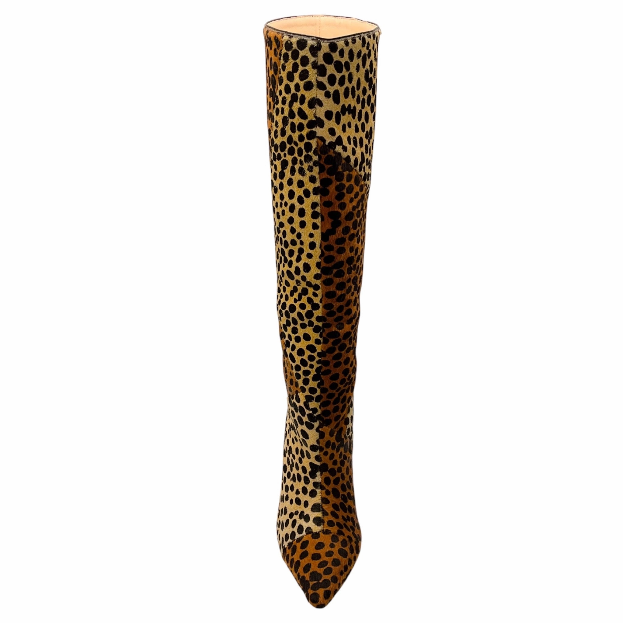 Cream Knee High Boots Ulla Johnson Umber Leopard Cheetah Jerri Knee High Calf Pony Hair Boots