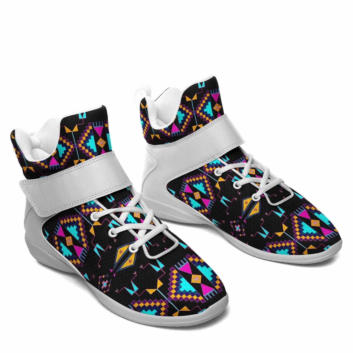 Rite of Passage Black Ipottaa Basketball / Sport High Top Shoes - White Sole New Shoes Basketball