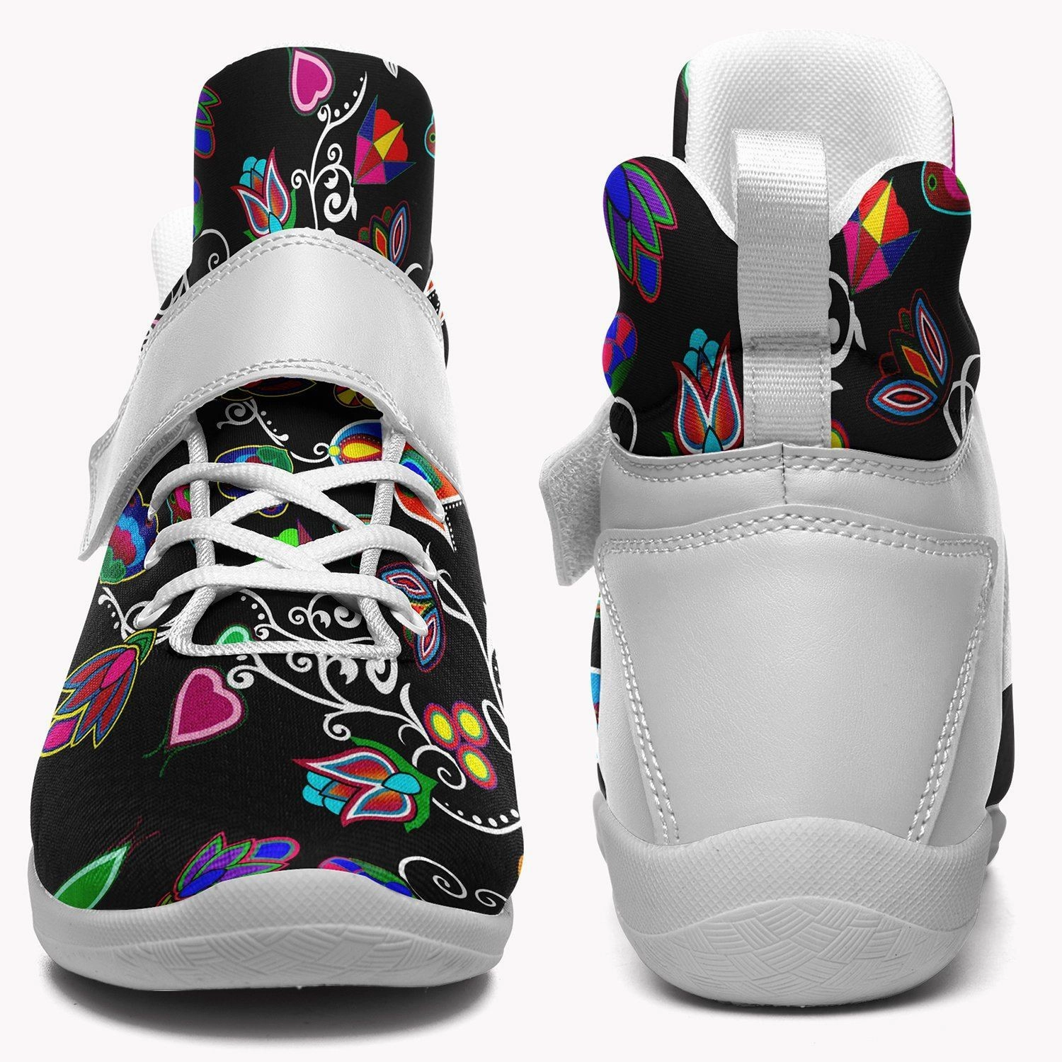 Indigenous Paisley Black Ipottaa Basketball / Sport High Top Shoes - White Sole Cool Basketball Shoes 2024