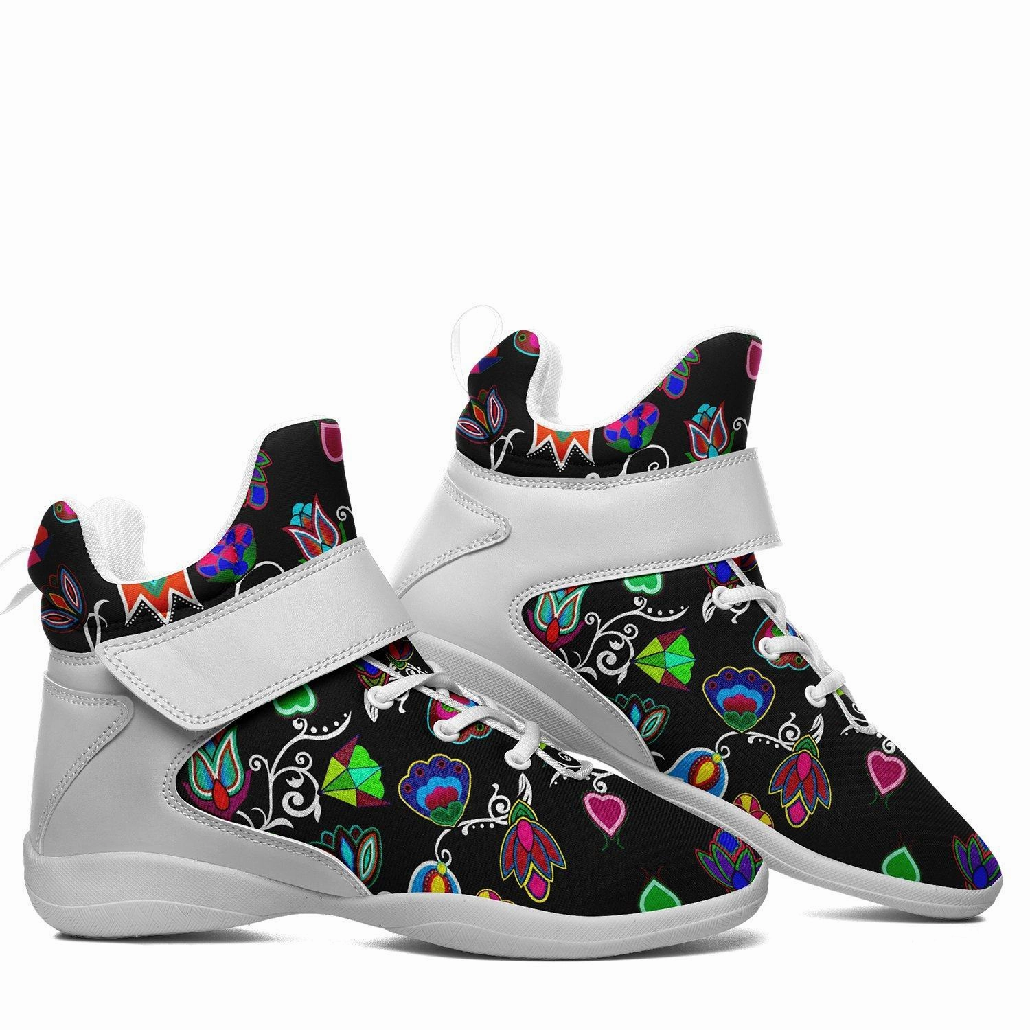 Indigenous Paisley Black Ipottaa Basketball / Sport High Top Shoes - White Sole Top Selling Basketball Shoes 2025