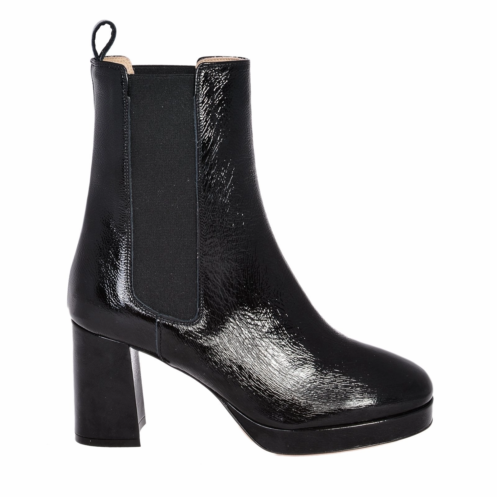 Patent Platform Chelsea Boots Nebo Black Naplak Boots