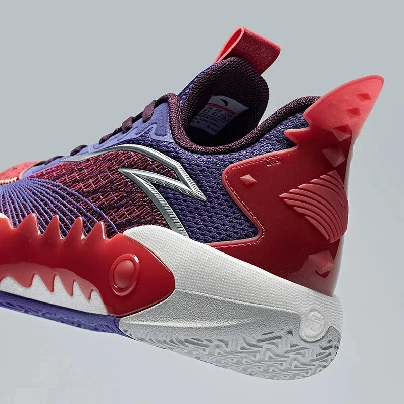 ANTA Men SHOCK WAVE 5 TEAM V2 Basketball Shoes 9124D1106S-1 -Purple/Red/Purple (Kasut Bola Keranjang Lelaki) 2022 World Cup Soccer Cleats