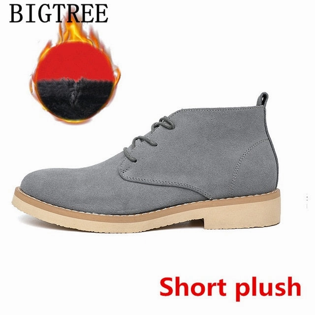 Men Boots Genuine Leather Chukka Boots Men Shoes Winter Shoes Men Snow Boots Snow Boots Heren Schoenen Chaussure Homme Zapatos
