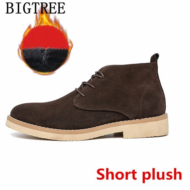 Men Boots Genuine Leather Chukka Boots Men Shoes Winter Shoes Men Snow Boots Snow Boots Heren Schoenen Chaussure Homme Zapatos