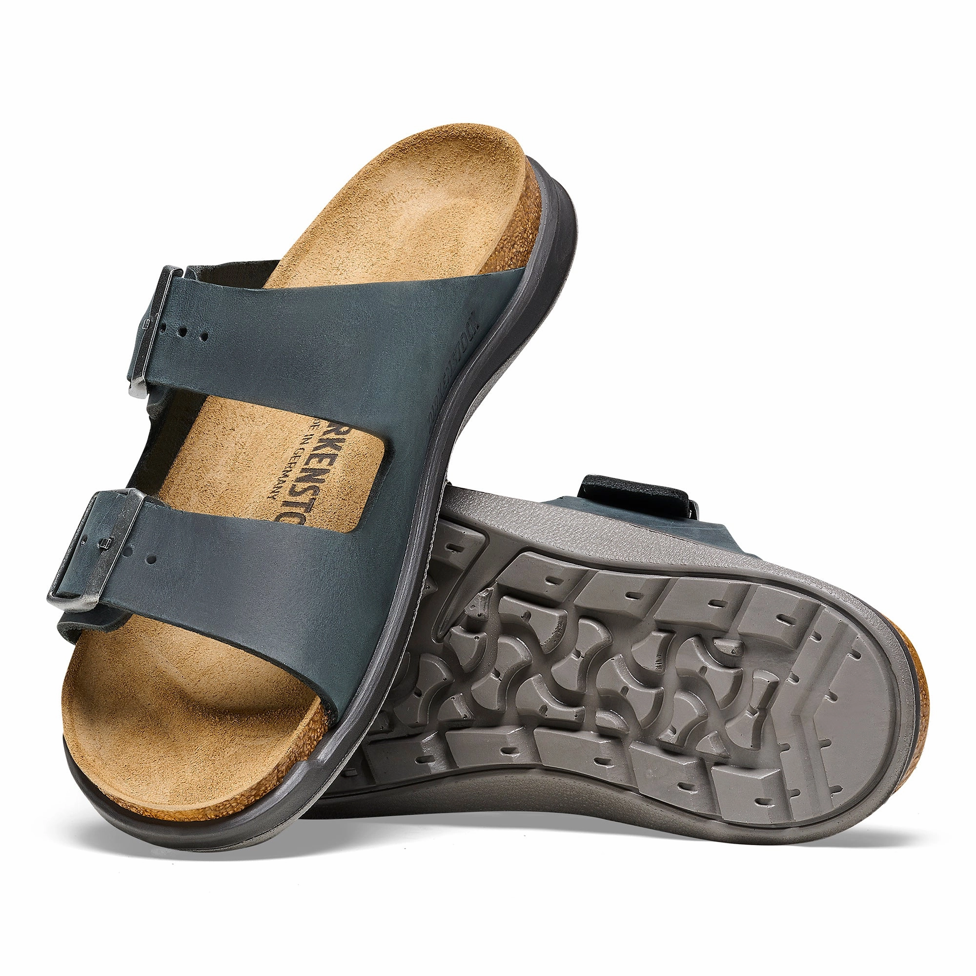 Zermatt Slippers Birkenstock Women's Arizona Crosstown black oiled leather