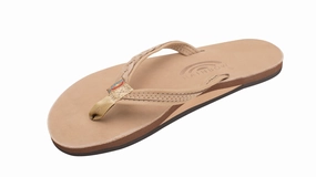 Get Smell Out Of Flip Flops The Madison  Single Layer Arch Support with a Braid on a 1/2" Narrow Rolled Strap