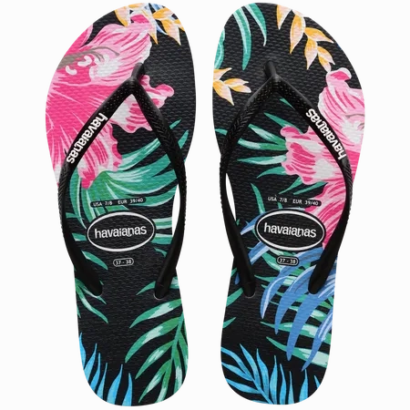 4147875 - SLIM FLORAL PALM SANDAL Best Flip Flops To Buy