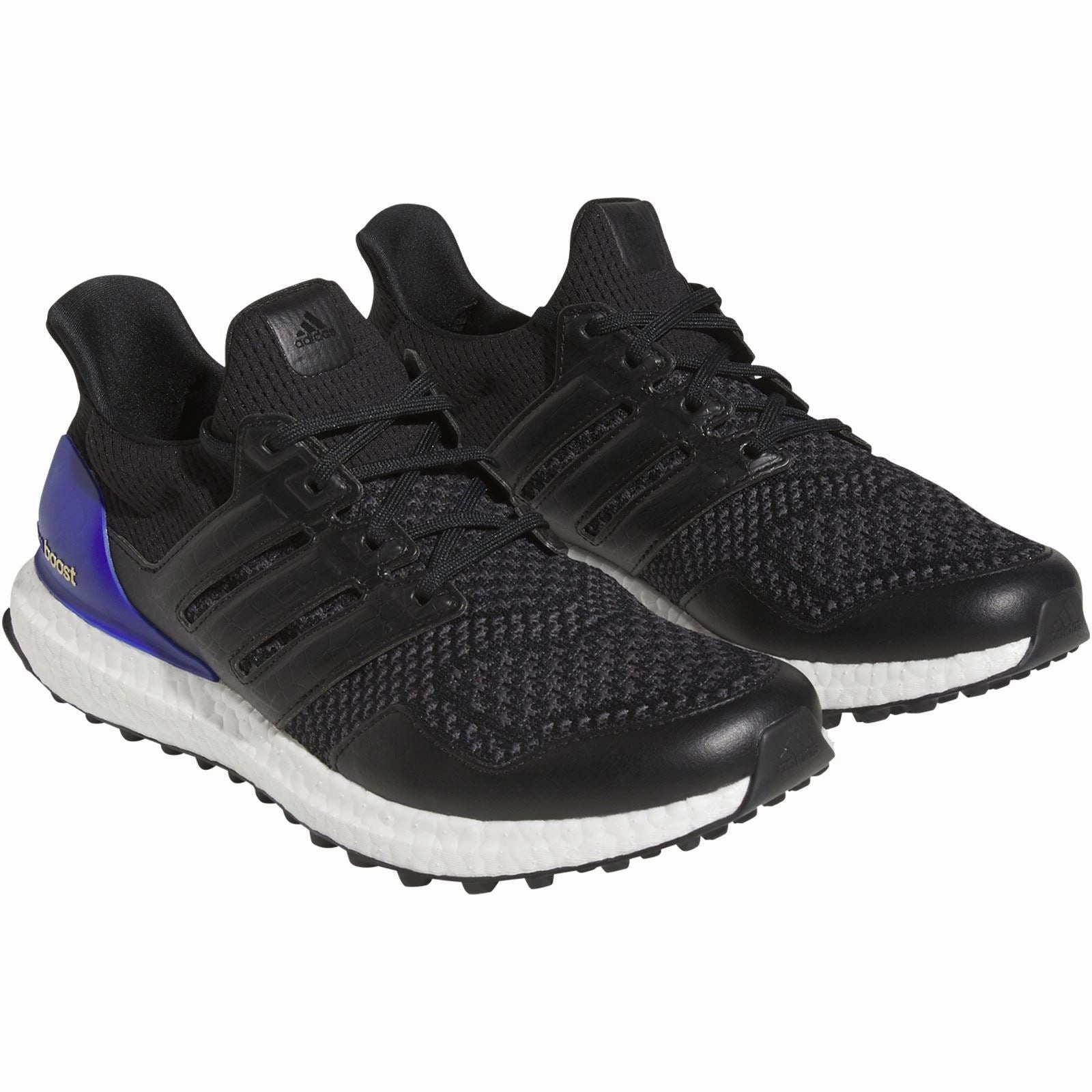 Old Golf Shoes Ultraboost Spikeless Golf Shoes Core Black/Black/Lucid Blue
