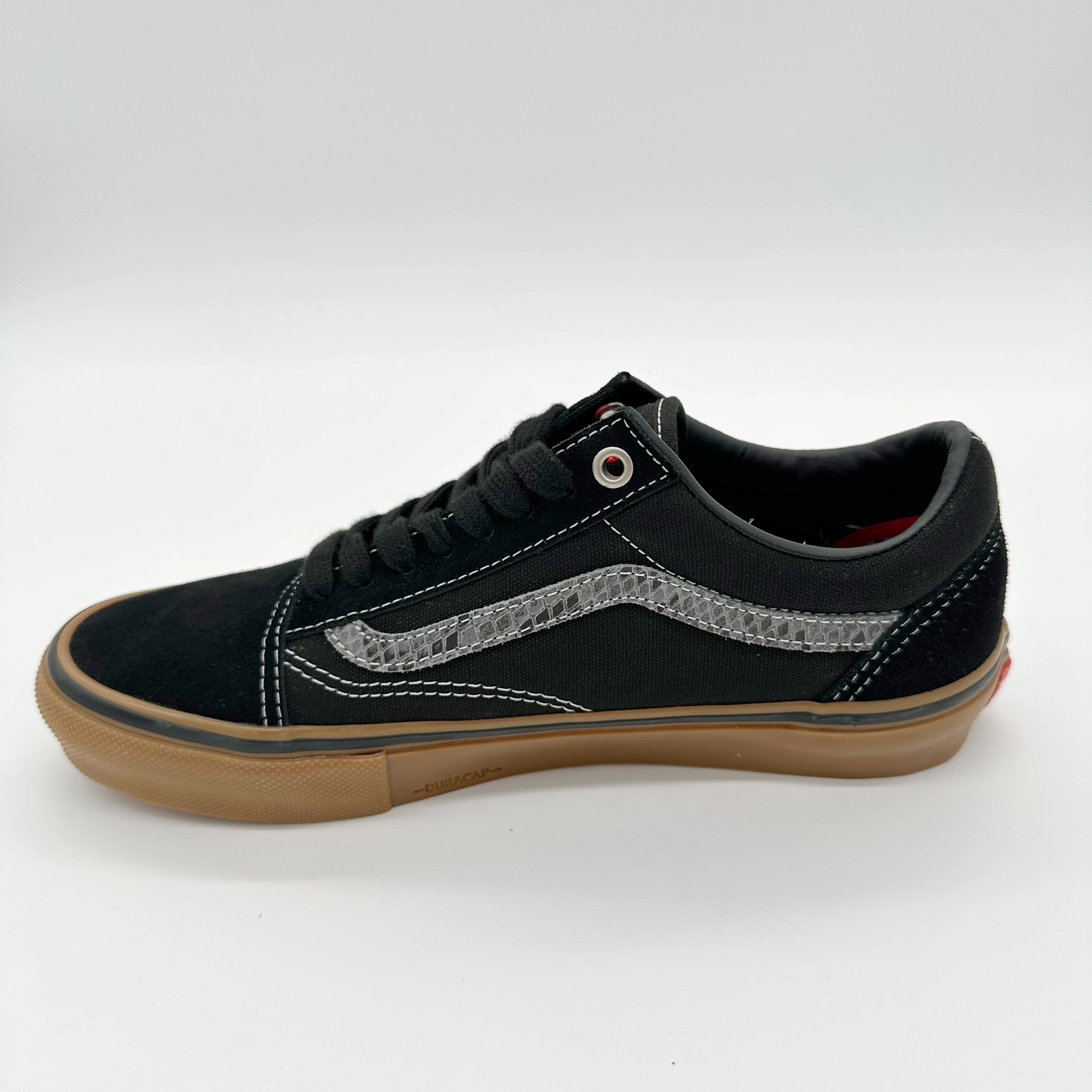 Skate Leather Shoes Vans x Hockey Skate Old Skool-Black/Snake