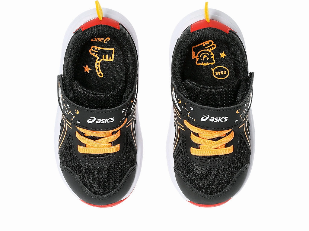 Shop Running Shoes Online Asics Kid's Contend 9 Hook N' Loop Ts Black/Orange Running Shoes