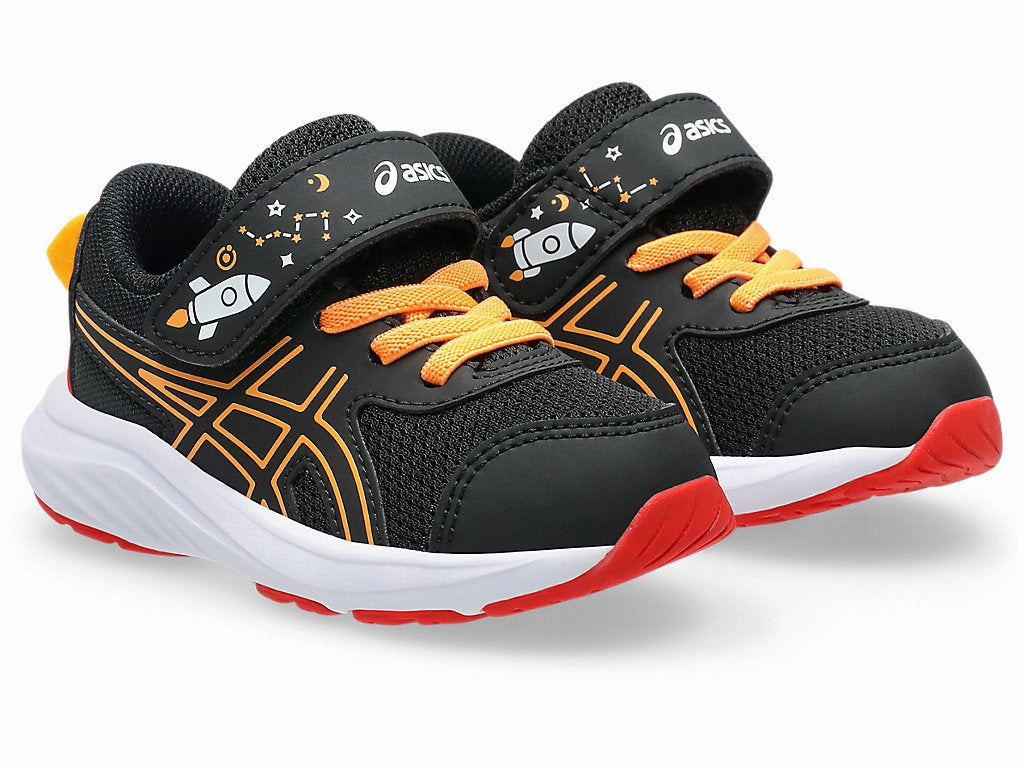 Difference Between Running Shoes And Tennis Shoes Asics Kid's Contend 9 Hook N' Loop Ts Black/Orange Running Shoes