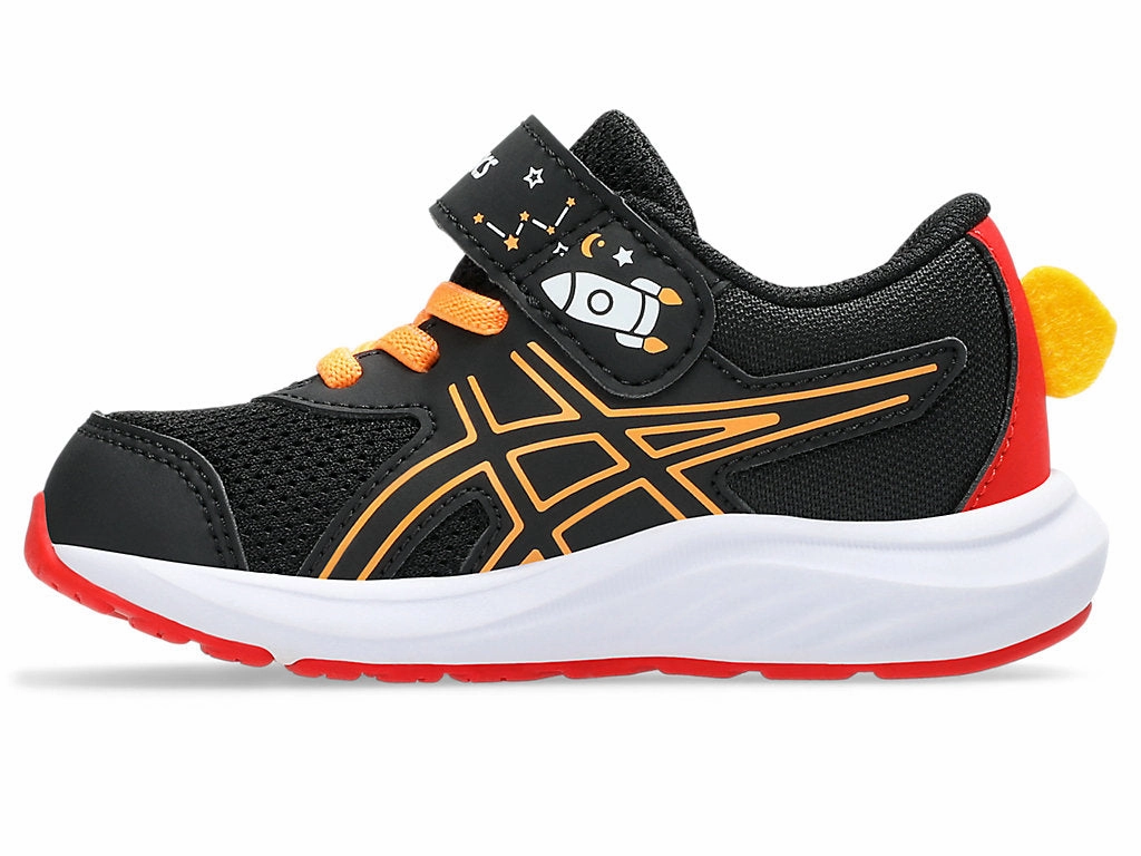 Best Running Shoes Supination Asics Kid's Contend 9 Hook N' Loop Ts Black/Orange Running Shoes