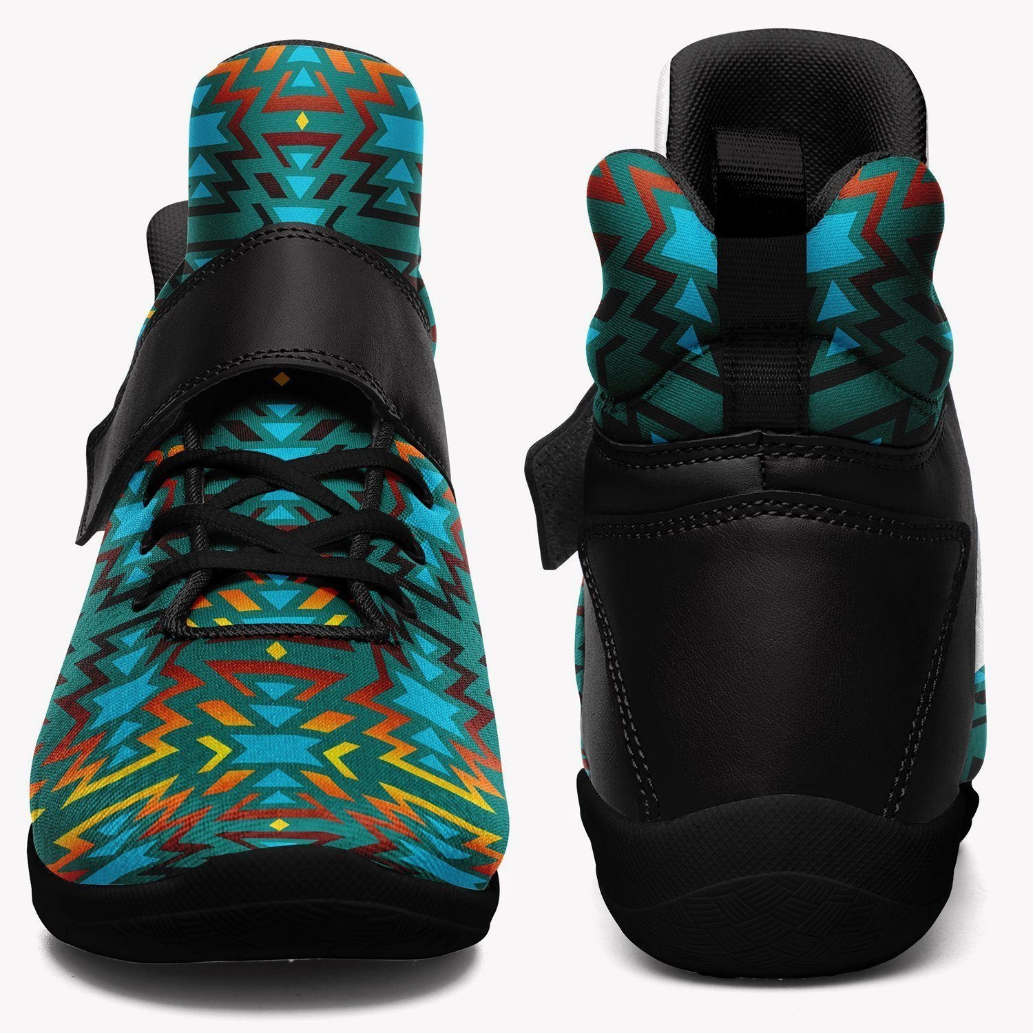Jordan Luka 3 Basketball Shoes Fire Colors and Turquoise Teal Ipottaa Basketball / Sport High Top Shoes - Black Sole