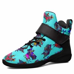 All Lebron James Basketball Shoes Women's Fancy Dancers Turquoise Ipottaa Basketball / Sport High Top Shoes - Black Sole