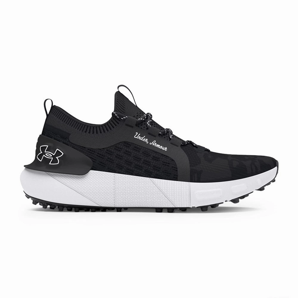 2025 Most Comfortable Golf Under Armour Phantom Golf Goin' Under Golf Shoes - Black/White