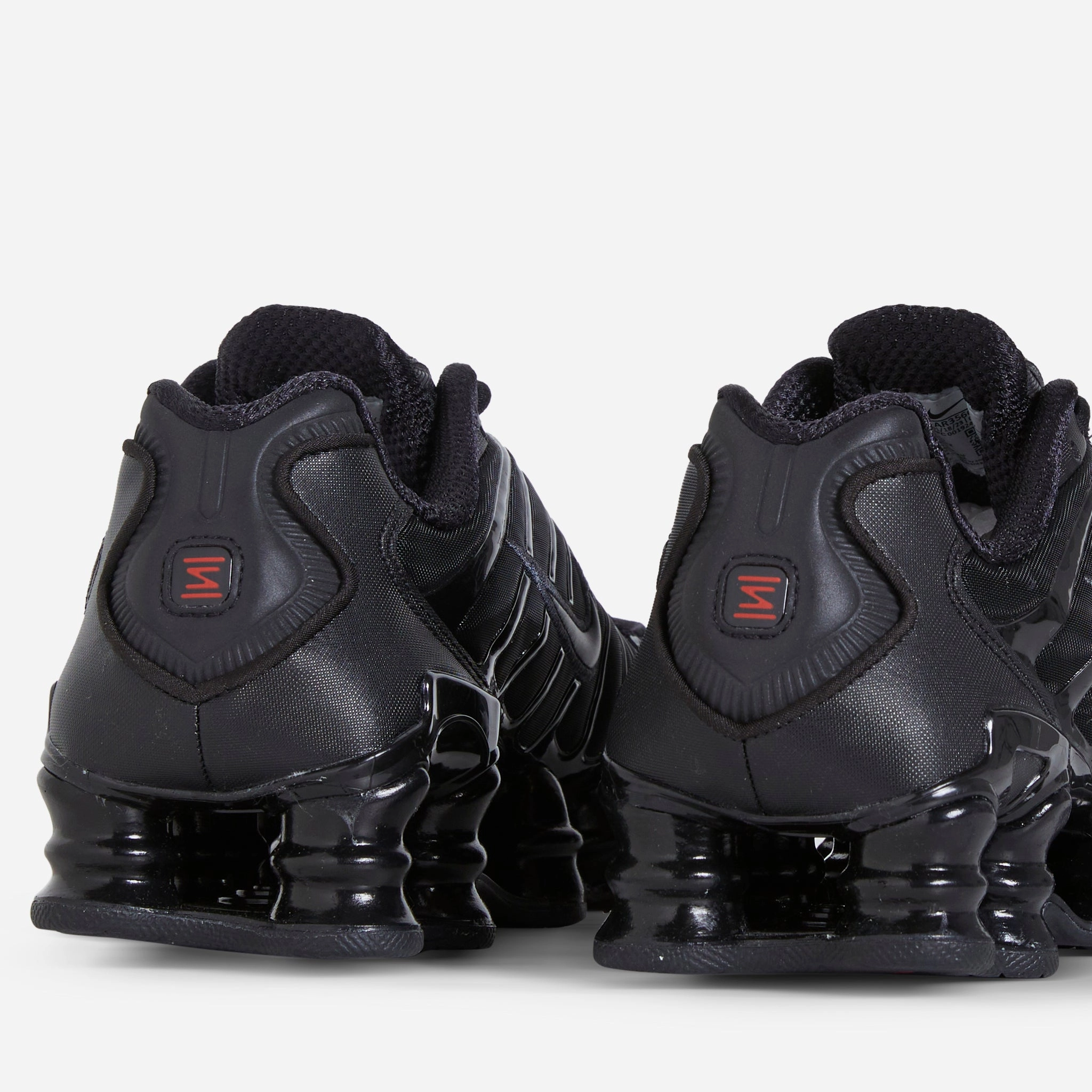 Women's Shox TL Black | Black | MTLC Hematite | Max Orange Nike Ferrari Shoes