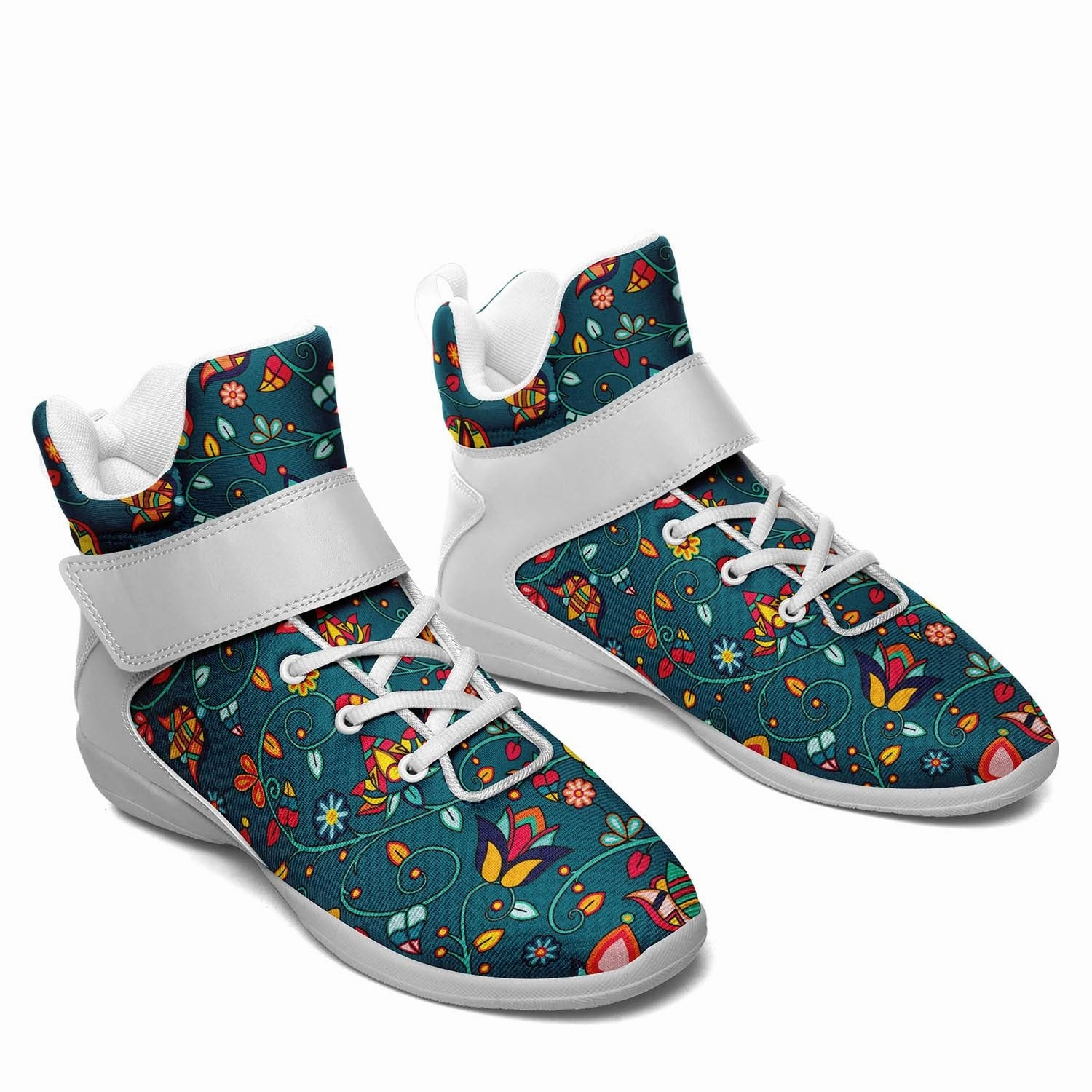 Gary Payton Basketball Shoes Thorny Path Teal Ipottaa Basketball / Sport High Top Shoes - White Sole