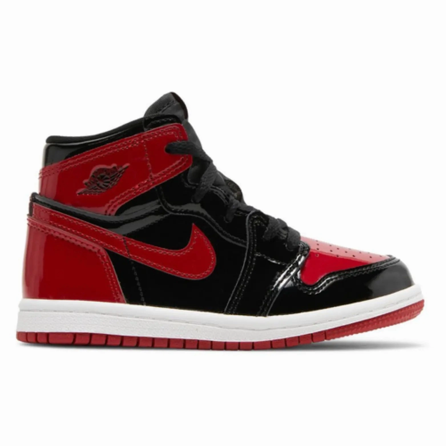 Nike Air Jordan 1 Retro High OG TD Patent Bred AQ2665 063 Dress Shoes By Nike
