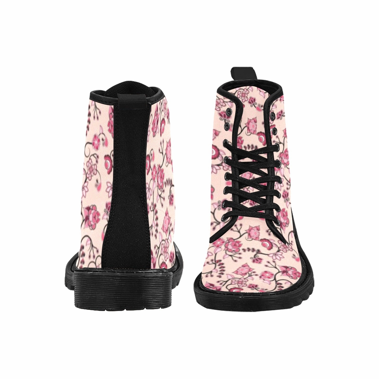 Floral Amour Boots for Women (Black) Betsey Johnson Combat Boots
