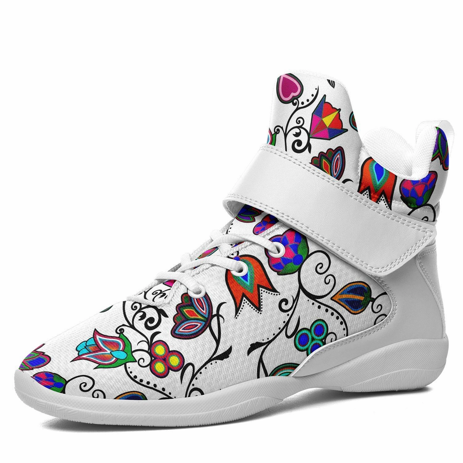 Sheryl Swoopes Basketball Shoes Indigenous Paisley White Ipottaa Basketball / Sport High Top Shoes - White Sole