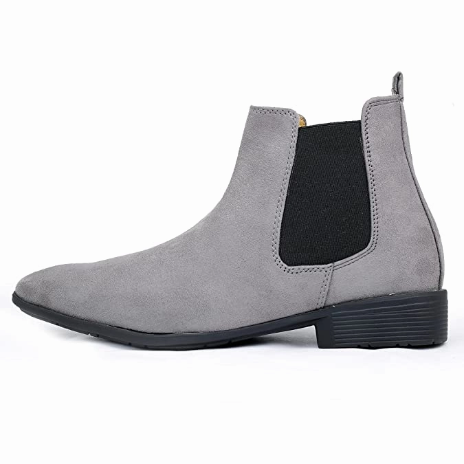 Audrey Coyne Chelsea Boots New Arrival Latest Suede Material Grey Casual Chelsea Boots For Men-JonasParamount