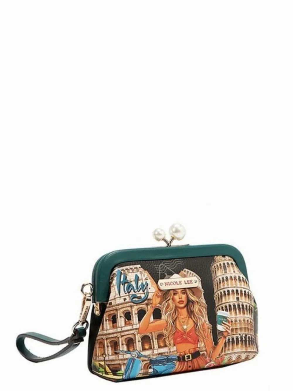 Nicole Lee USA Chelsea Pearl Kiss-Lock Coin Purse Bronson Chelsea Boots