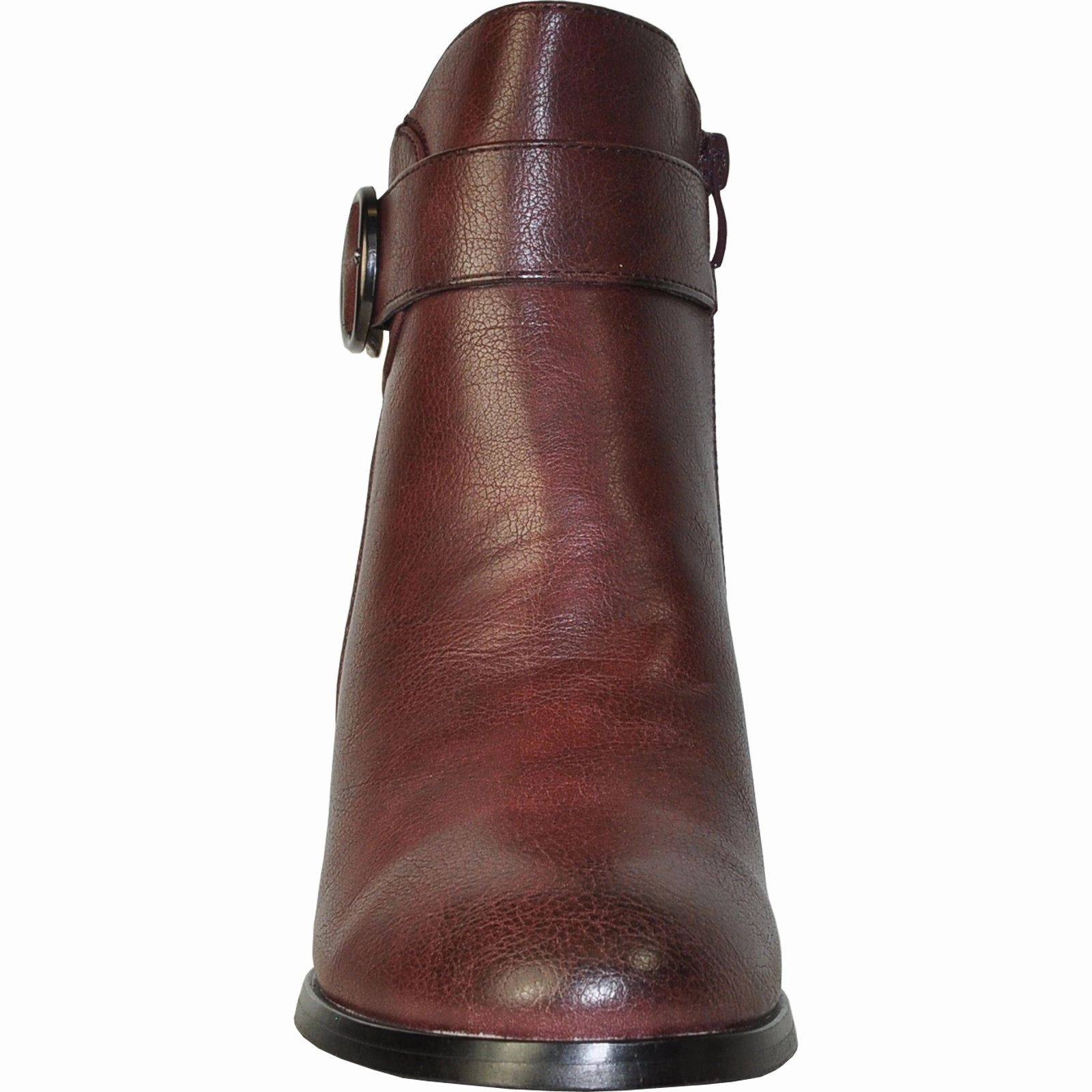 Suede Chunky Heel Ankle Boots VANGELO Women Boot HF8401 Ankle Dress Boot Bordo Red