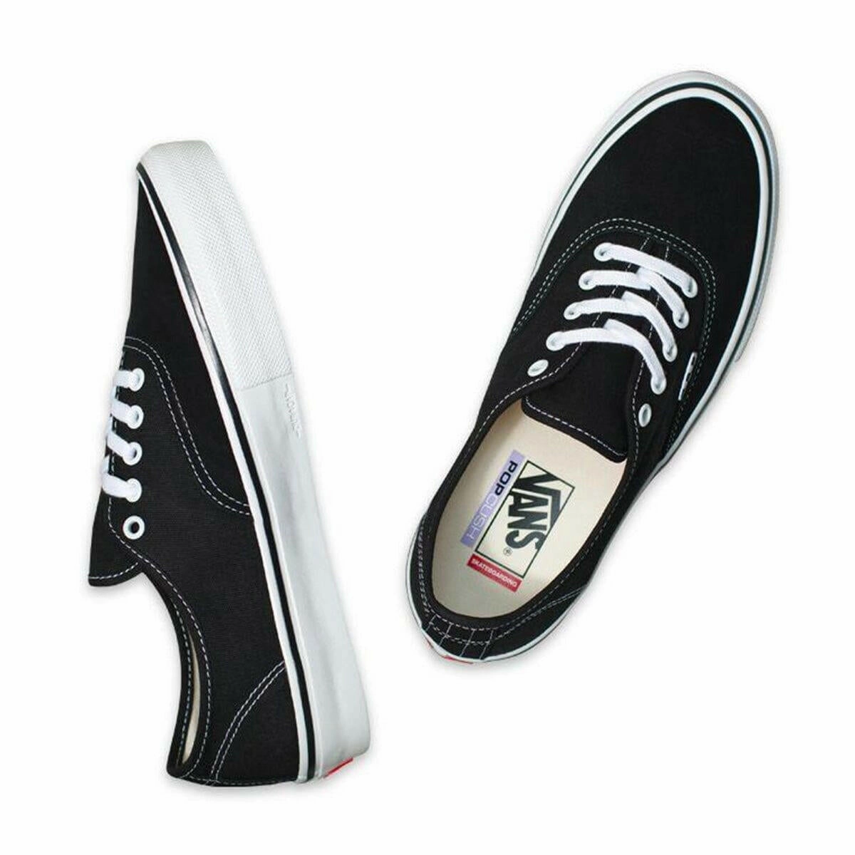 Skate Shoes 80s Vans - Skate Authentic Shoes Black/White