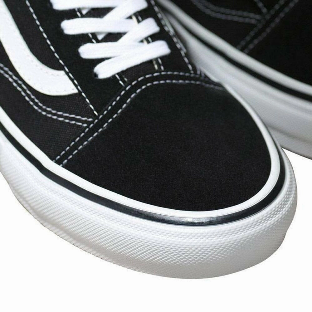 Skate Sizes Vans - Skate Old Skool Shoes Black/White