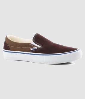 Skate Shoes Size 12 Vans Slip-On Pro Skate Shoes Coffee Bean/Teak