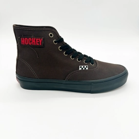 Vans x Hockey Skate Authentic High Shoes-Brown Habitat Skate