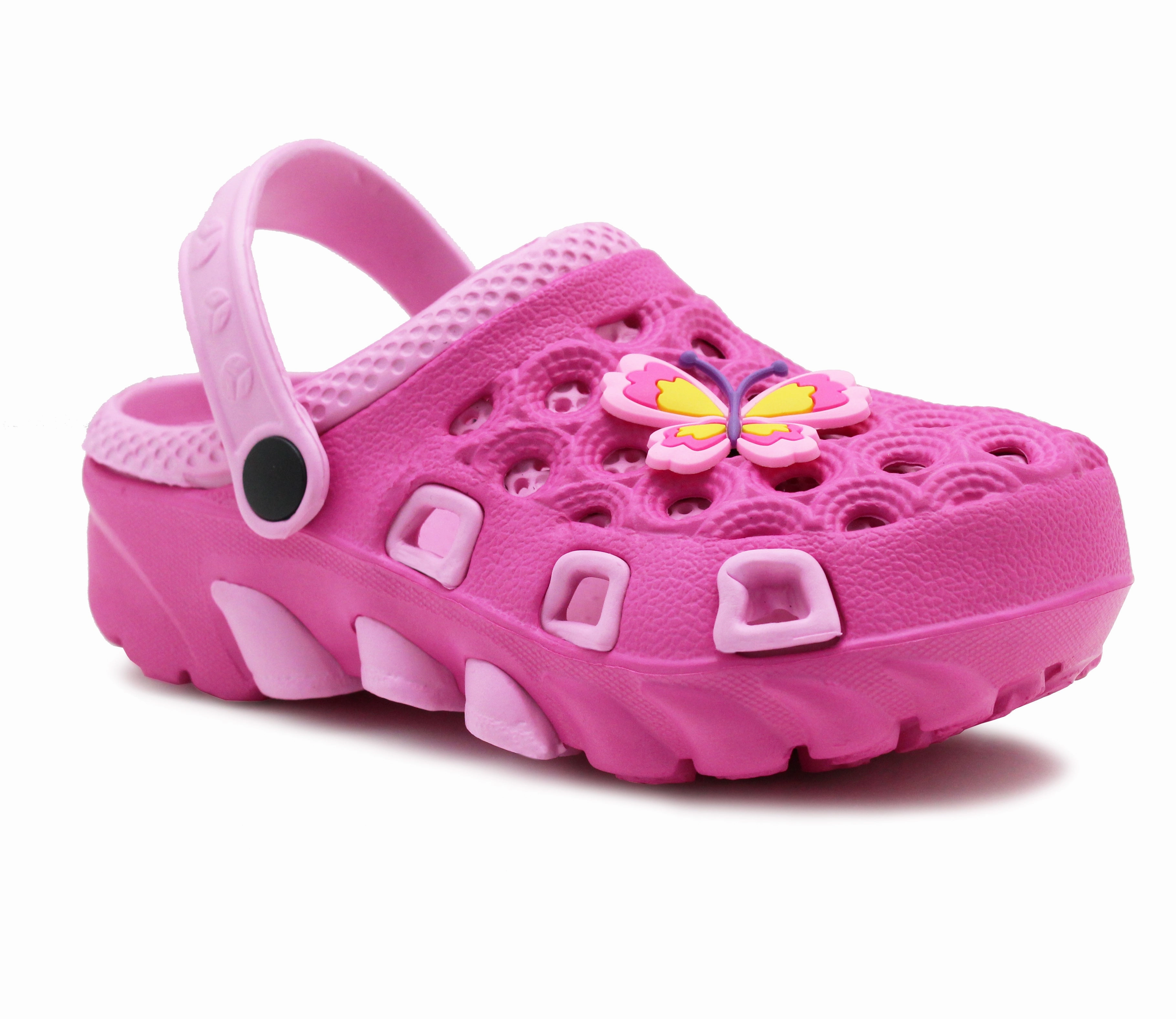 VATICAN Girls Kids EVA Lightweight Clogs in Pink/Fuchsia Best Clogs For Surgeons
