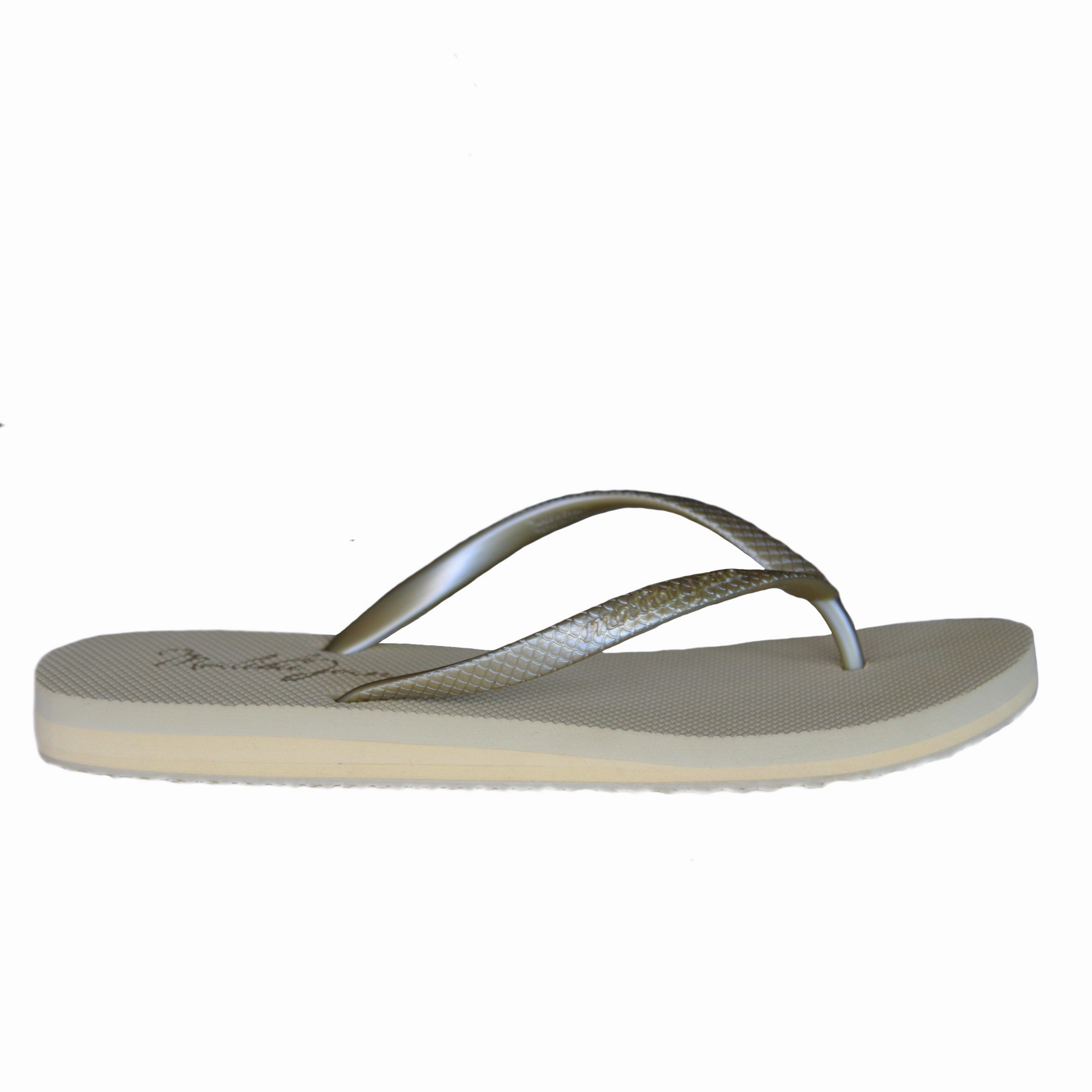 VENTURA FLIP FLOP NUDE GOLD Budget Flip Flops