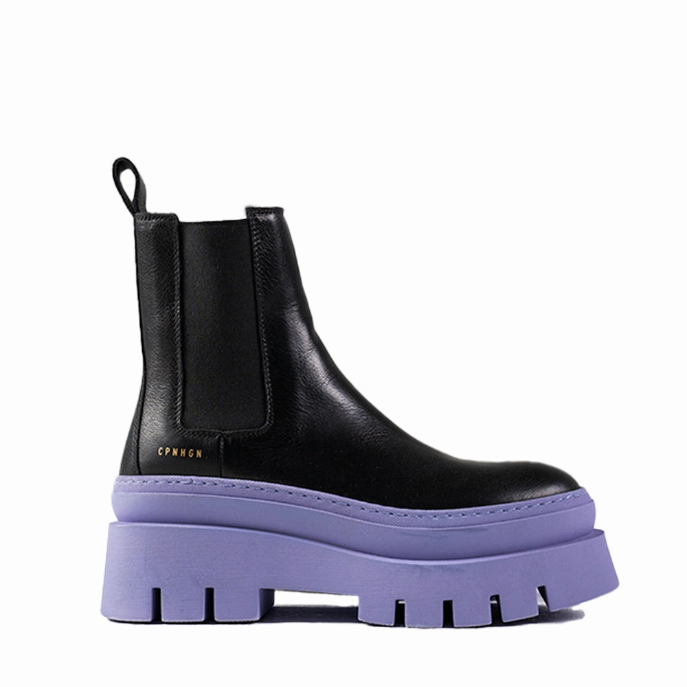 Vitello Black Lilac Chelsea Boots Boden Chelsea Boots