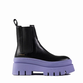 Jodhpur Vs Chelsea Boots Vitello Black Lilac Chelsea Boots