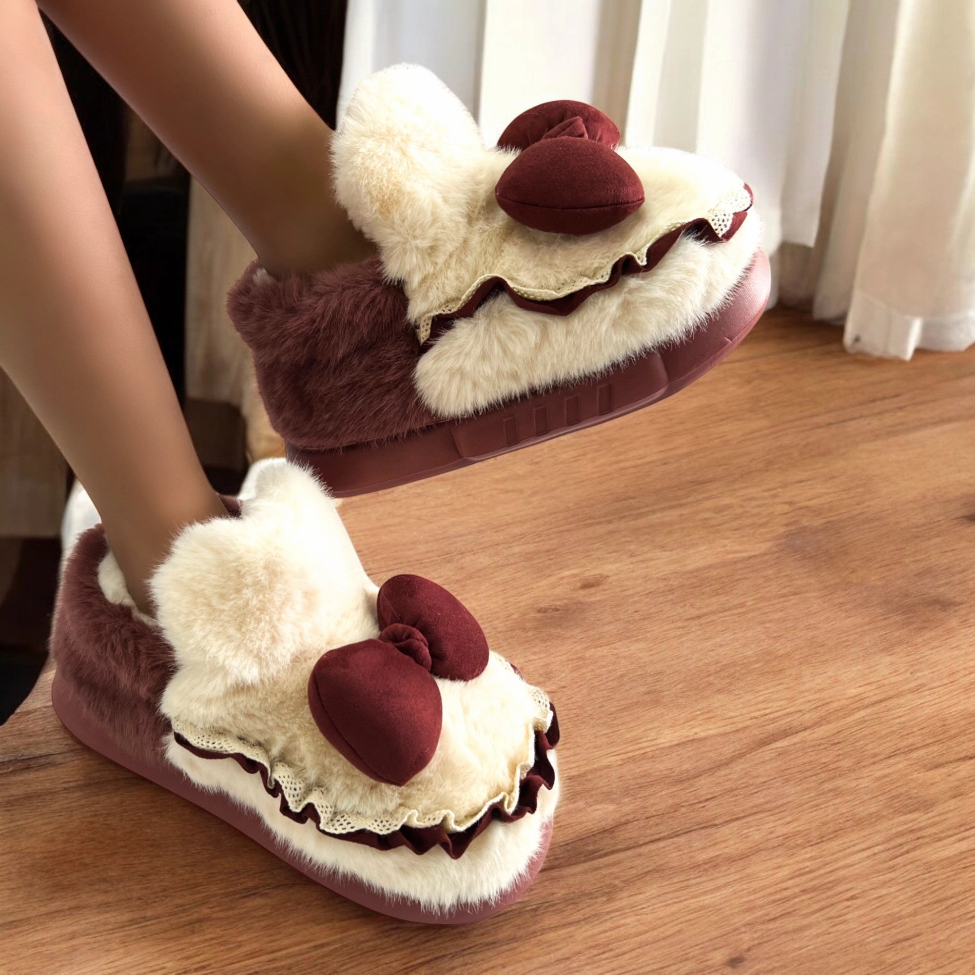Ballerinas Espadrilles Kids bow fur