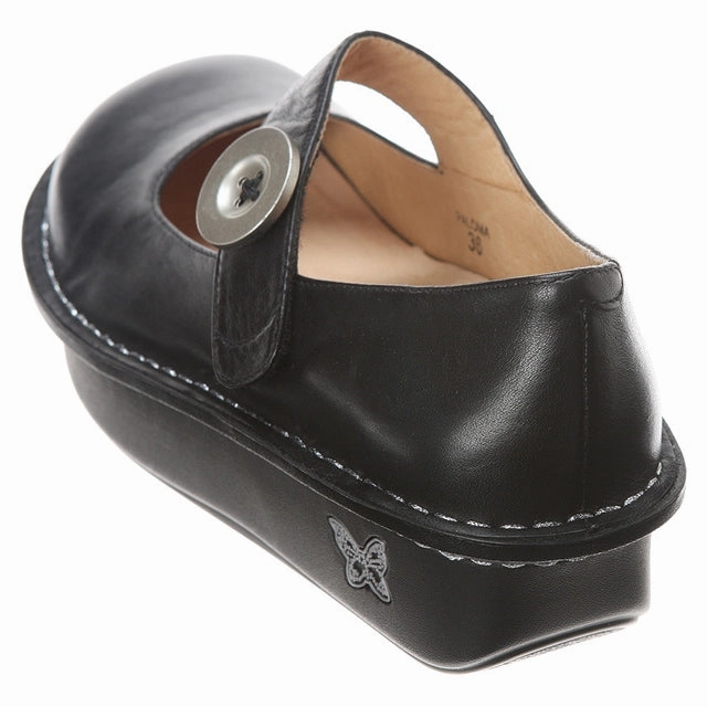 Best Slip On Work Boots Alegria Paloma Mary Jane in Black Nappa (Women's)