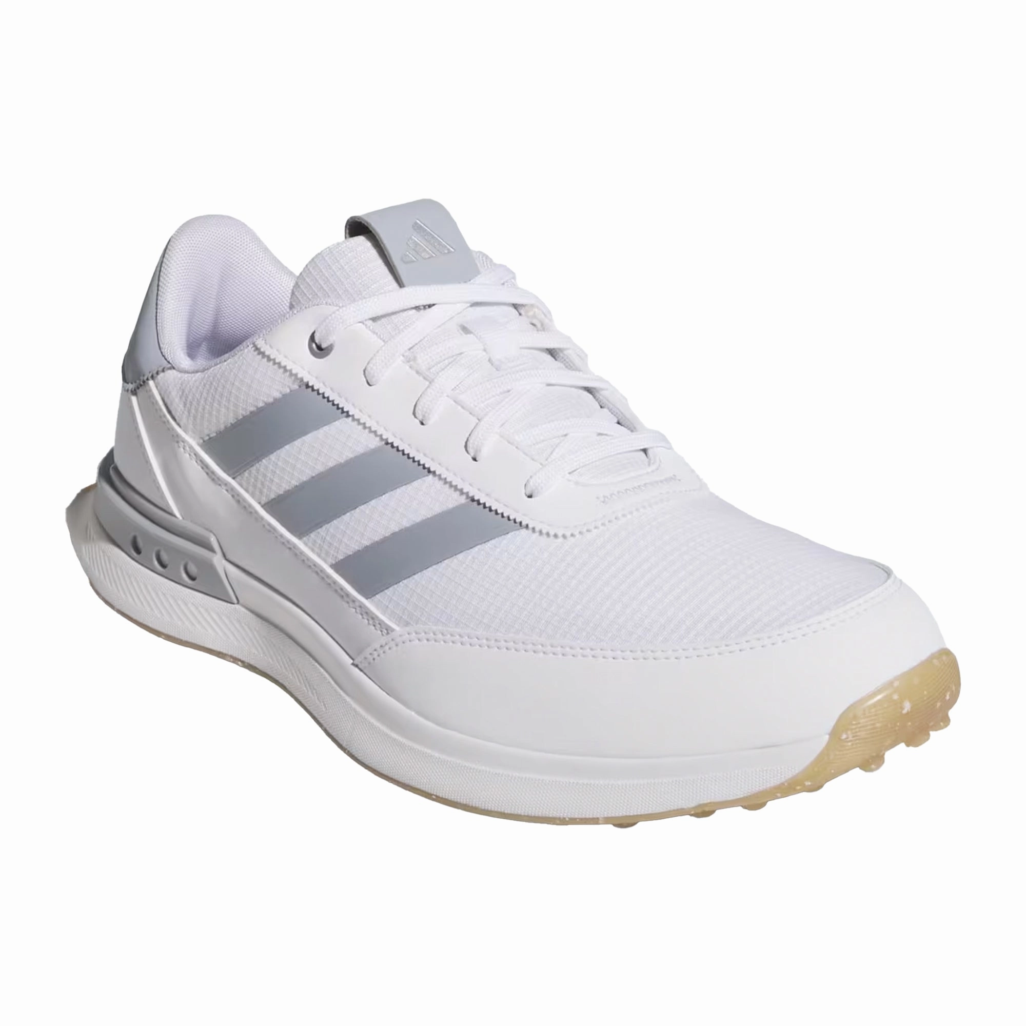 Square Toe Golf Adidas S2G Spikeless 24 Golf Shoes - Cloud White/Halo Silver/Gum