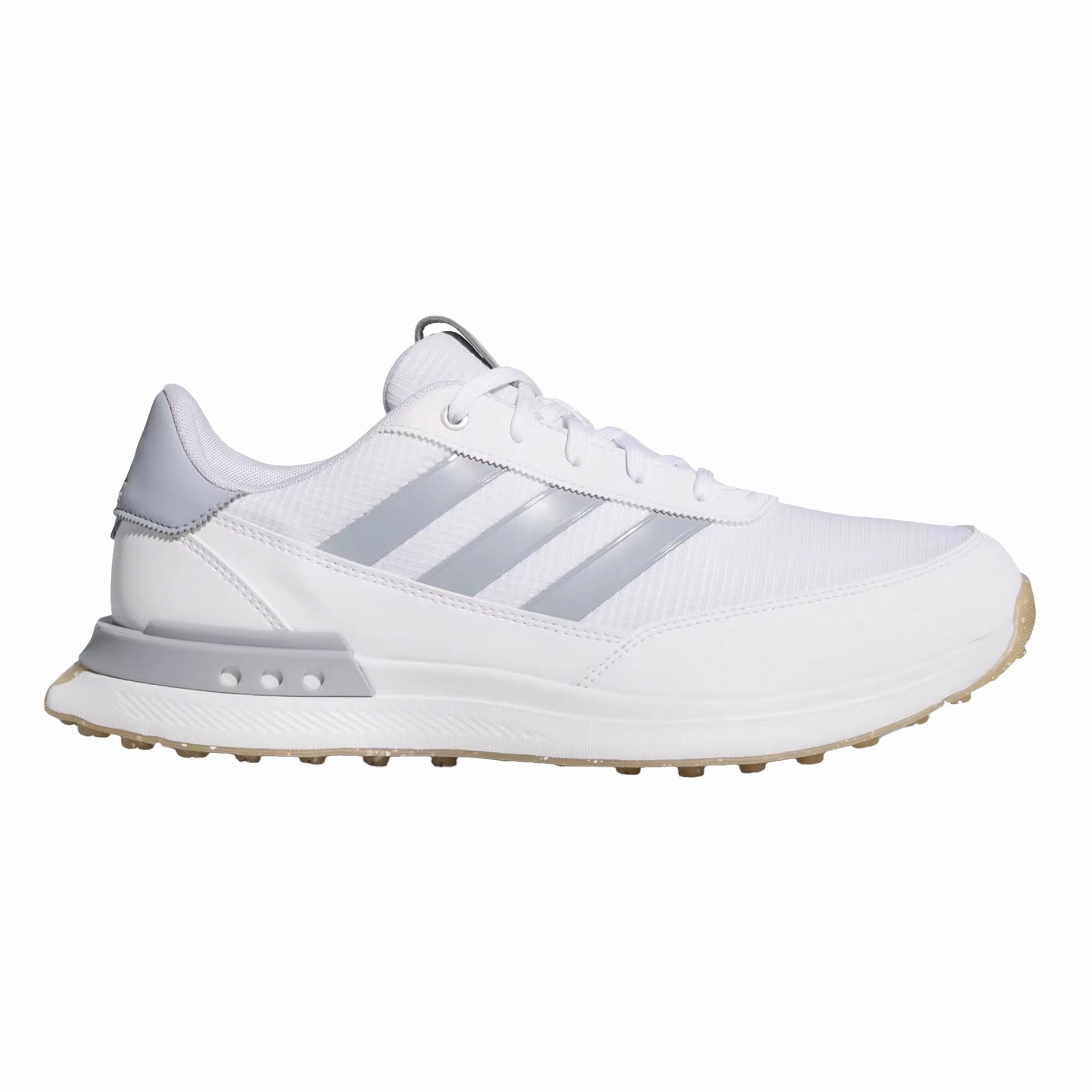 Adidas S2G Spikeless 24 Golf Shoes - Cloud White/Halo Silver/Gum Comfortable Golf Shoes For Walking