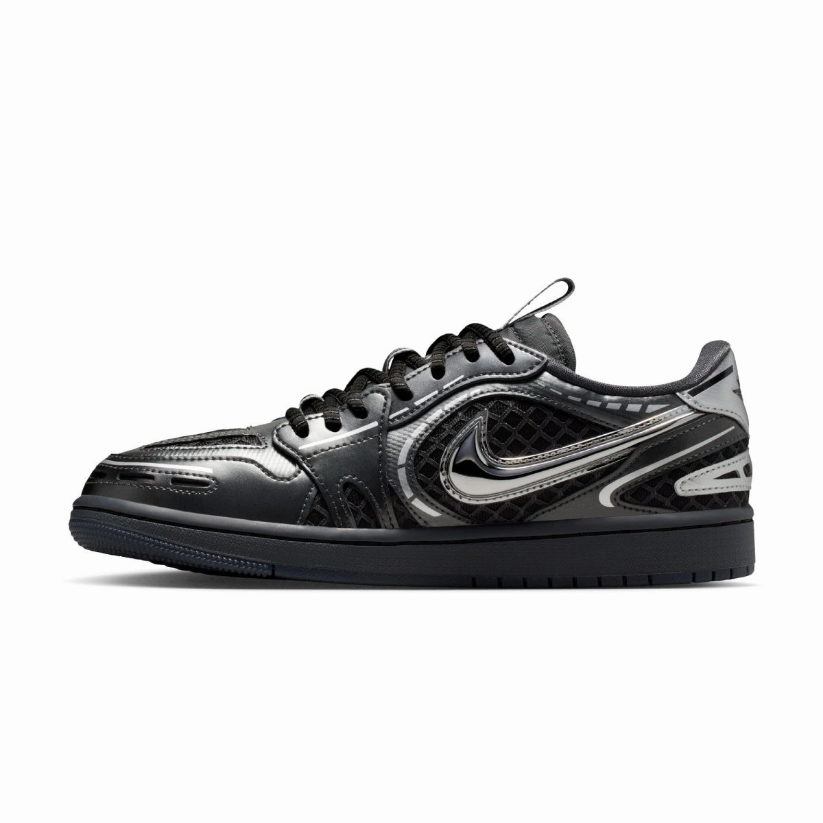 Nike Air Max Day Shoes Wmns Air Jordan 1 Low Method of Make V3 'Black Metallic Silver White'