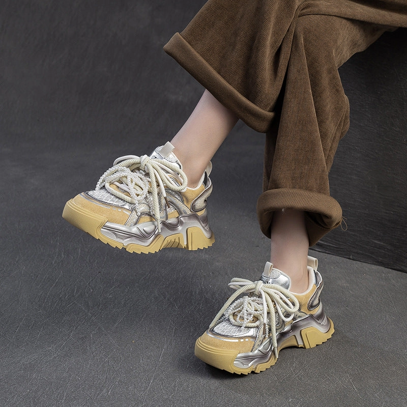 Women Fashion Breathable Chunky Platform Sneakers Pride Sneakers 2025