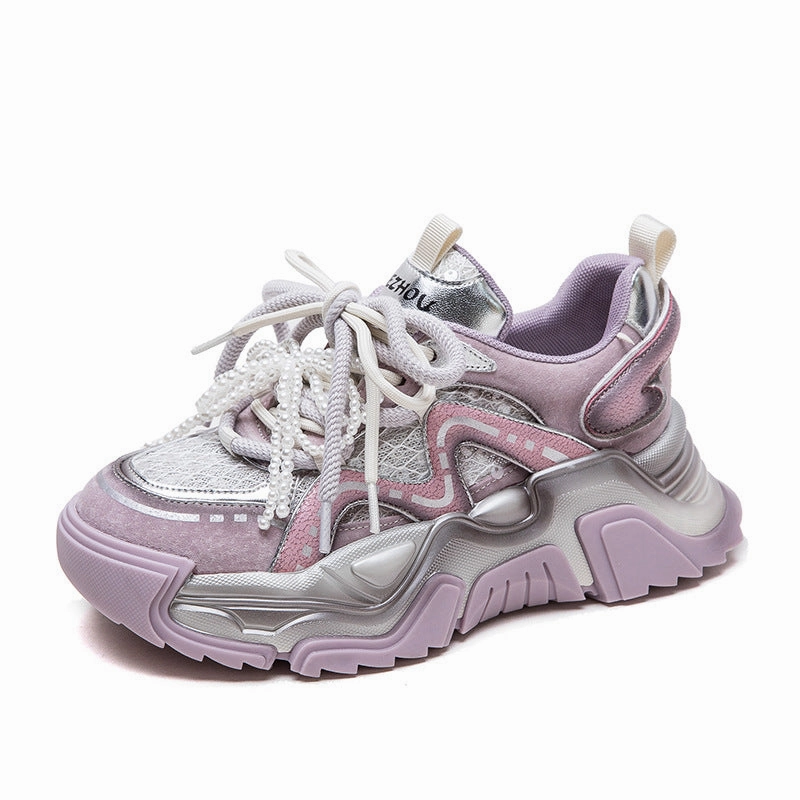 Sneakers Glycerin Women Fashion Breathable Chunky Platform Sneakers