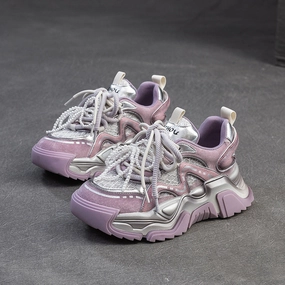 Women Fashion Breathable Chunky Platform Sneakers Sketches Sneakers