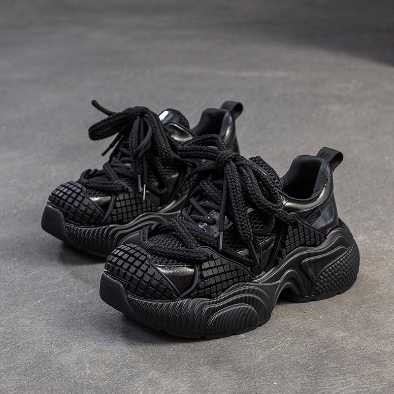 Women Fashion Breathable Mesh Chunky Platform Sneakers Somiliss Sneakers