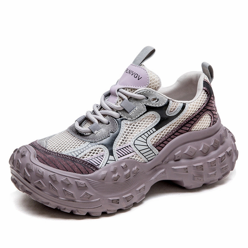 Sneakers Tom Ford Women Fashion Breathable Mesh Leather Platform Shoes