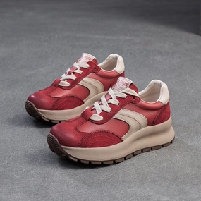 Prada Cup Sneakers Women Fashion Leather Thick Soled Casual Sneakers