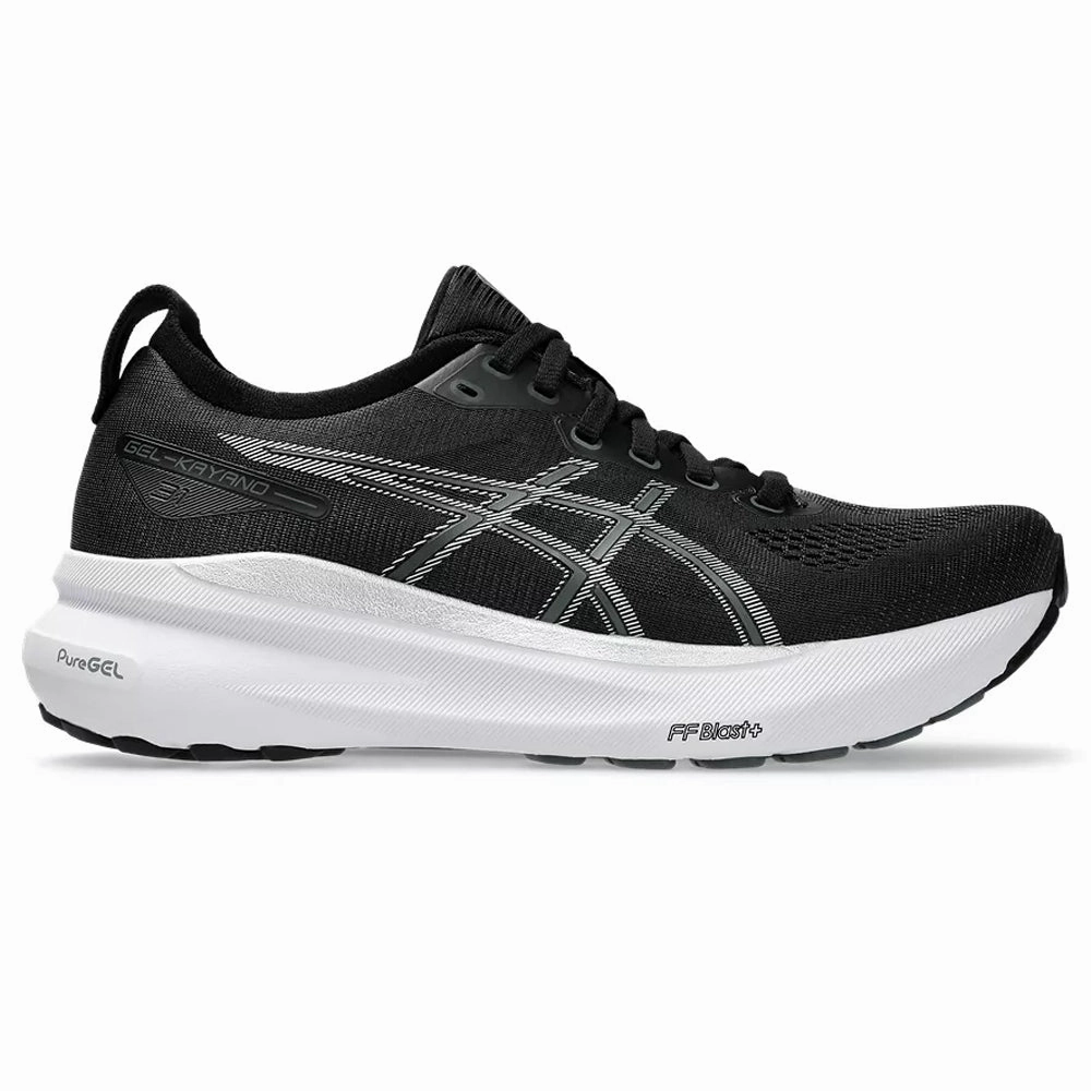 Women's Asics Gel-Kayano 31, Black/Pure Silver, 8.5 B Medium Asics Shoes 360